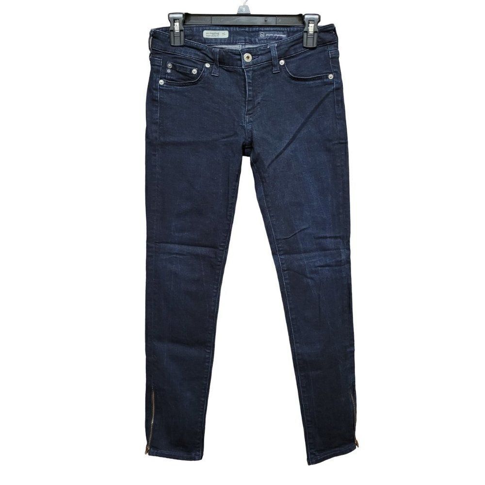 AG‎ Adriano Goldschmied The Jegging Super Skinny Fit Jeans Womens 28 Dark Blue